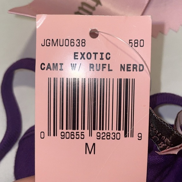 💜Vintage Juicy Loves Nerds Cami with Ruffle - Picture 10 of 10